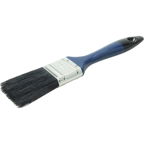 1-1/2″ Varnish Brush, Black China Bristle Fill, 2-1/4″ Trim Length, Blue Foam Handle - Americas Industrial Supply