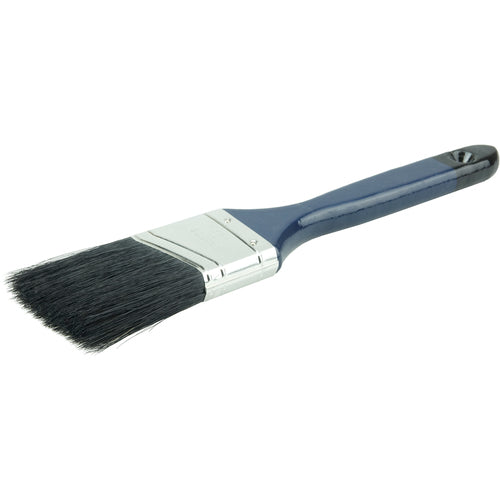 2″ Angled Sash Brush, Black China Bristle, 2-1/4″ Trim Length, Blue Foam Handle - Americas Industrial Supply
