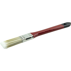 1″ Flat Sash Brush, Poly/Nylon Fill, 2-1/4″ Trim Length, Red Foam Handle - Americas Industrial Supply
