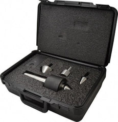 Riten - 4 Point, 550 Lb Max Workpiece, Bull Nose, Female, Standard & Tracer Points, Hardened Tool Steel, Live Center & Point Set - 4MT Taper, Interchangeable - Americas Industrial Supply