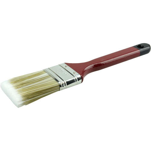 2″ Flat Sash Brush, Poly/Nylon Fill, 2-1/2″ Trim Length, Red Foam Handle - Americas Industrial Supply
