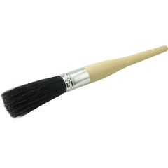 #8 15/16″ Oval Sash Brush, Black China Bristle, 3″ Trim Length, Plain Foam Handle - Americas Industrial Supply