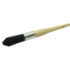 1″ Parts Cleaning Brush, Nylon Fill, 2-3/4″ Trim Length, Plain Foam Round Sash Handle - Americas Industrial Supply