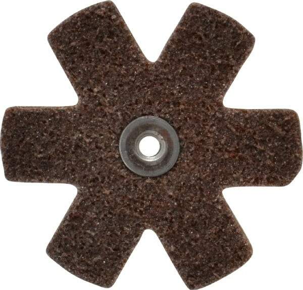 Superior Abrasives - 3" Diam Nonwoven Sanding Star - Coarse Grade, Eyelet, 8,000 RPM - Americas Industrial Supply
