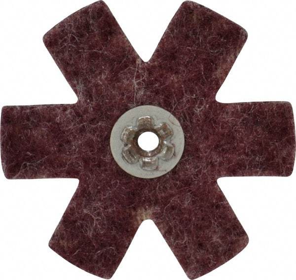 Superior Abrasives - 3" Diam Nonwoven Sanding Star - Medium Grade, Eyelet, 8,000 RPM - Americas Industrial Supply