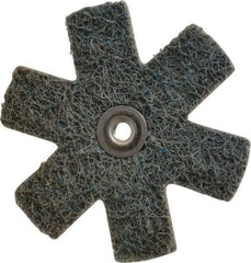 Superior Abrasives - 3" Diam Nonwoven Sanding Star - Very Fine Grade, Eyelet, 8,000 RPM - Americas Industrial Supply