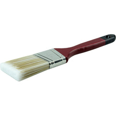 2″ Angled Sash Brush, Poly/Nylon Fill, 2-1/2″ Trim Length, Red Foam Handle - Americas Industrial Supply