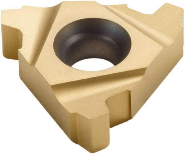 Seco - 16NR Internal Right Hand 16 Acme Laydown Threading Insert - Grade CP500, TiAlN/TiN Coated Carbide, 9.53mm Inscribed Circle - Americas Industrial Supply