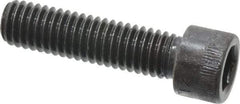 Made in USA - 3/8-16 UNC Hex Socket Drive, Socket Cap Screw - Alloy Steel, Black Oxide Finish, Fully Threaded, 1-1/2" Length Under Head - Americas Industrial Supply