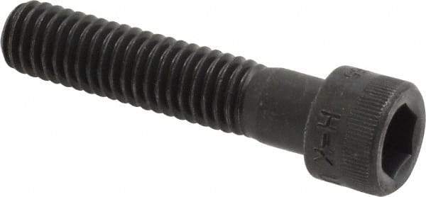 Made in USA - 3/8-16 UNC Hex Socket Drive, Socket Cap Screw - Alloy Steel, Black Oxide Finish, Fully Threaded, 1-3/4" Length Under Head - Americas Industrial Supply
