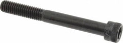 Made in USA - 3/8-16 UNC Hex Socket Drive, Socket Cap Screw - Alloy Steel, Black Oxide Finish, Partially Threaded, 3-1/4" Length Under Head - Americas Industrial Supply