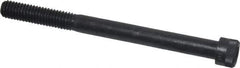 Made in USA - 3/8-16 UNC Hex Socket Drive, Socket Cap Screw - Alloy Steel, Black Oxide Finish, Partially Threaded, 4-1/2" Length Under Head - Americas Industrial Supply