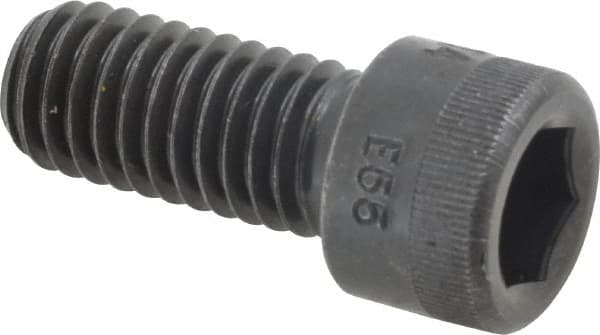 Made in USA - 7/16-14 UNC Hex Socket Drive, Socket Cap Screw - Alloy Steel, Black Oxide Finish, Fully Threaded, 1" Length Under Head - Americas Industrial Supply