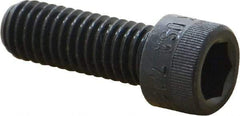 Made in USA - 7/16-14 UNC Hex Socket Drive, Socket Cap Screw - Alloy Steel, Black Oxide Finish, Fully Threaded, 1-1/4" Length Under Head - Americas Industrial Supply