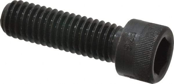 Made in USA - 7/16-14 UNC Hex Socket Drive, Socket Cap Screw - Alloy Steel, Black Oxide Finish, Fully Threaded, 1-1/2" Length Under Head - Americas Industrial Supply