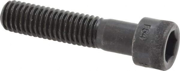 Made in USA - 7/16-14 UNC Hex Socket Drive, Socket Cap Screw - Alloy Steel, Black Oxide Finish, Partially Threaded, 2" Length Under Head - Americas Industrial Supply