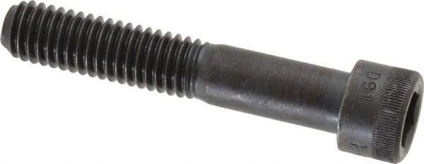 Made in USA - 7/16-14 UNC Hex Socket Drive, Socket Cap Screw - Alloy Steel, Black Oxide Finish, Partially Threaded, 2-1/2" Length Under Head - Americas Industrial Supply
