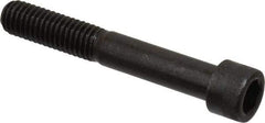 Made in USA - 7/16-14 UNC Hex Socket Drive, Socket Cap Screw - Alloy Steel, Black Oxide Finish, Partially Threaded, 3" Length Under Head - Americas Industrial Supply