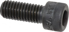 Made in USA - 1/2-13 UNC Hex Socket Drive, Socket Cap Screw - Alloy Steel, Black Oxide Finish, Fully Threaded, 1-1/4" Length Under Head - Americas Industrial Supply