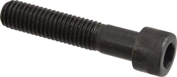 Made in USA - 1/2-13 UNC Hex Socket Drive, Socket Cap Screw - Alloy Steel, Black Oxide Finish, Partially Threaded, 2-1/2" Length Under Head - Americas Industrial Supply