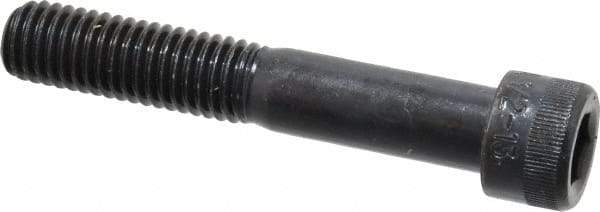 Made in USA - 1/2-13 UNC Hex Socket Drive, Socket Cap Screw - Alloy Steel, Black Oxide Finish, Partially Threaded, 3" Length Under Head - Americas Industrial Supply