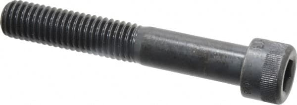 Made in USA - 1/2-13 UNC Hex Socket Drive, Socket Cap Screw - Alloy Steel, Black Oxide Finish, Partially Threaded, 3-1/4" Length Under Head - Americas Industrial Supply
