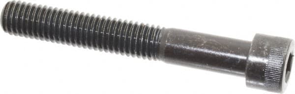 Made in USA - 1/2-13 UNC Hex Socket Drive, Socket Cap Screw - Alloy Steel, Black Oxide Finish, Partially Threaded, 3-1/2" Length Under Head - Americas Industrial Supply