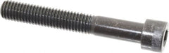 Made in USA - 1/2-13 UNC Hex Socket Drive, Socket Cap Screw - Alloy Steel, Black Oxide Finish, Partially Threaded, 3-1/2" Length Under Head - Americas Industrial Supply