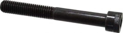 Made in USA - 1/2-13 UNC Hex Socket Drive, Socket Cap Screw - Alloy Steel, Black Oxide Finish, Partially Threaded, 4" Length Under Head - Americas Industrial Supply