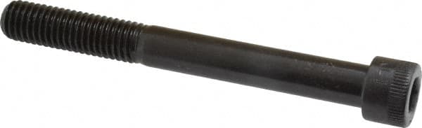 Made in USA - 1/2-13 UNC Hex Socket Drive, Socket Cap Screw - Alloy Steel, Black Oxide Finish, Partially Threaded, 4-1/2" Length Under Head - Americas Industrial Supply