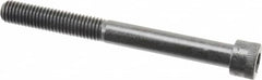 Made in USA - 1/2-13 UNC Hex Socket Drive, Socket Cap Screw - Alloy Steel, Black Oxide Finish, Partially Threaded, 5" Length Under Head - Americas Industrial Supply