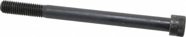 Made in USA - 1/2-13 UNC Hex Socket Drive, Socket Cap Screw - Alloy Steel, Black Oxide Finish, Partially Threaded, 6" Length Under Head - Americas Industrial Supply