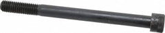 Made in USA - 1/2-13 UNC Hex Socket Drive, Socket Cap Screw - Alloy Steel, Black Oxide Finish, Partially Threaded, 6" Length Under Head - Americas Industrial Supply