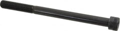 Made in USA - 1/2-13 UNC Hex Socket Drive, Socket Cap Screw - Alloy Steel, Black Oxide Finish, Partially Threaded, 6-1/2" Length Under Head - Americas Industrial Supply