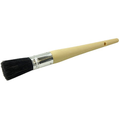 #6 13/16″ Oval Sash Brush, Black China Bristle, 2″ Trim Length, Plain Foam Handle - Americas Industrial Supply