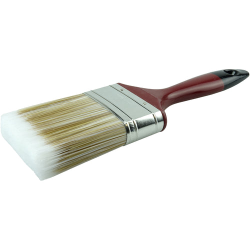 3″ Varnish Brush, Poly/Nylon Fill, 3″ Trim Length, Red Foam Handle - Americas Industrial Supply
