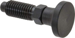 Gibraltar - M12x1.75, 25mm Thread Length, 0.314" Max Plunger Diam, 0.56 Lb Init to 1.8 Lb Final End Force, Knob Handle Plunger - Delrin Knob, 1.2" Body Length, 0.98" Length Under Head/Shoulder, 0.236" Plunger Projection - Americas Industrial Supply