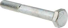 Value Collection - M10x1.50mm Metric Coarse, 80mm Length Under Head Hex Head Cap Screw - Partially Threaded, Grade 10.9 Alloy Steel, Zinc-Plated Finish, 16mm Hex - Americas Industrial Supply