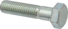 Value Collection - M12x1.75mm Metric Coarse, 50mm Length Under Head Hex Head Cap Screw - Partially Threaded, Grade 10.9 Alloy Steel, Zinc-Plated Finish, 18mm Hex - Americas Industrial Supply