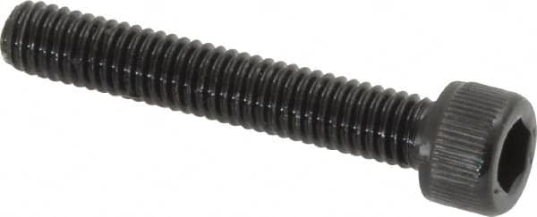 Value Collection - #8-36 UNF Hex Socket Drive, Socket Cap Screw - Alloy Steel, Black Oxide Finish, Fully Threaded, 1" Length Under Head - Americas Industrial Supply