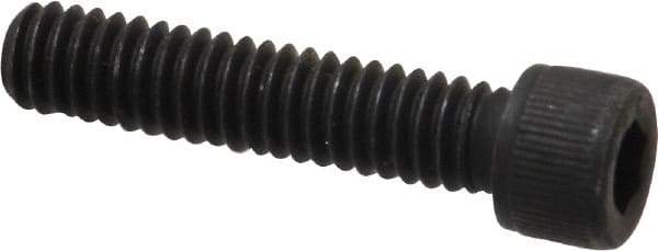 Value Collection - #12-24 UNC Hex Socket Drive, Socket Cap Screw - Alloy Steel, Black Oxide Finish, Fully Threaded, 1" Length Under Head - Americas Industrial Supply