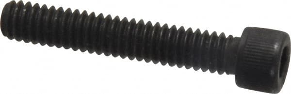 Value Collection - #12-24 UNC Hex Socket Drive, Socket Cap Screw - Alloy Steel, Black Oxide Finish, Fully Threaded, 1-1/4" Length Under Head - Americas Industrial Supply