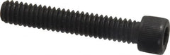 Value Collection - #12-24 UNC Hex Socket Drive, Socket Cap Screw - Alloy Steel, Black Oxide Finish, Fully Threaded, 1-1/4" Length Under Head - Americas Industrial Supply