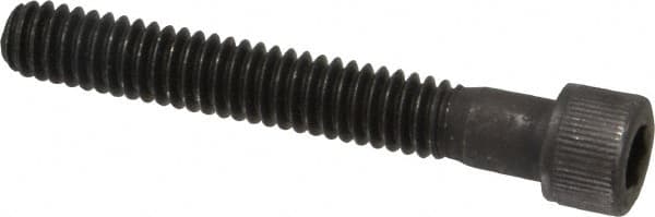Value Collection - #12-24 UNC Hex Socket Drive, Socket Cap Screw - Alloy Steel, Black Oxide Finish, Partially Threaded, 1-1/2" Length Under Head - Americas Industrial Supply