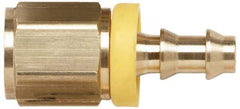 Coilhose Pneumatics - 1/2" ID 1/2 NPT Barbed Push On Female Connector - Brass - Americas Industrial Supply