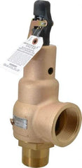 Midwest Control - 2" Inlet, 2-1/2" Outlet, ASME Safety Relief Valve - 150 Max psi, Bronze, 4,090 Cubic' per Min - Americas Industrial Supply