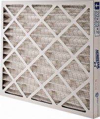 Made in USA - 20" Noml Height x 25" Noml Width x 2" Noml Depth, 35% Capture Efficiency, Wire-Backed Pleated Air Filter - MERV 8, Synthetic, Integrated Paperboard Frame, 500 Max FPM, 1,300 CFM, For Any Unit - Americas Industrial Supply