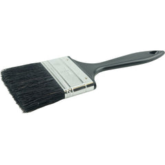 3″ Industrial Varnish Brush, Black China Bristle, 2-1/4″ Trim Length, Blue Plastic Sash - Americas Industrial Supply