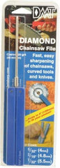 DMT - 9-1/2" OAL Coarse Round Chainsaw File Diamond File - 5/32" Wide x 5/32" Thick, 3-3/4 LOC, Blue, 325 Grit - Americas Industrial Supply