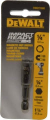 DeWALT - 1/4" Magnetic Nutsetter - 1/4" Hex Drive, 1-7/8" OAL - Americas Industrial Supply